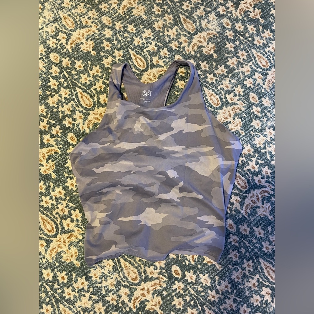 Purple Camo Athleta active tank top